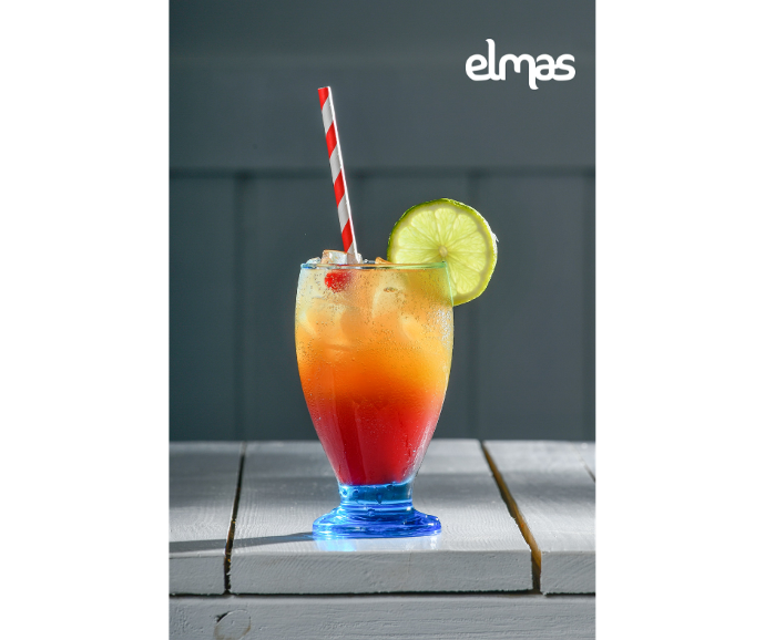 Sparkling Peach Sunrise Mocktail